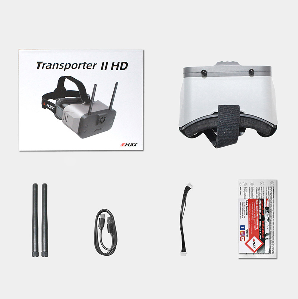 EMAX Transporter II HDデジタルFPVゴ - Hdzero Goggles Fpv Digital Hd のレビューと価格